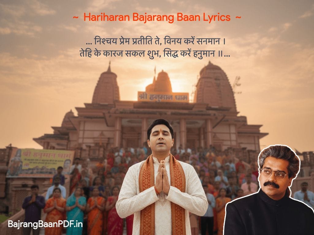 Hariharan Bajarang Baan Lyrics Hariharan Bajarang Baan Lyrics - PDF Download हरिहरन बजरंग बाण लिरिक्स पीडीएफ डाउनलोड