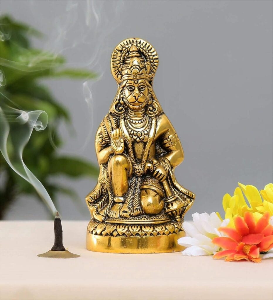 Hanuman Ji Statue Sitting In Metal Hanuman Ji Idol Bajrangbali Hanuman Ji Statue Sitting In Metal Hanuman Ji Idol Bajrangbali